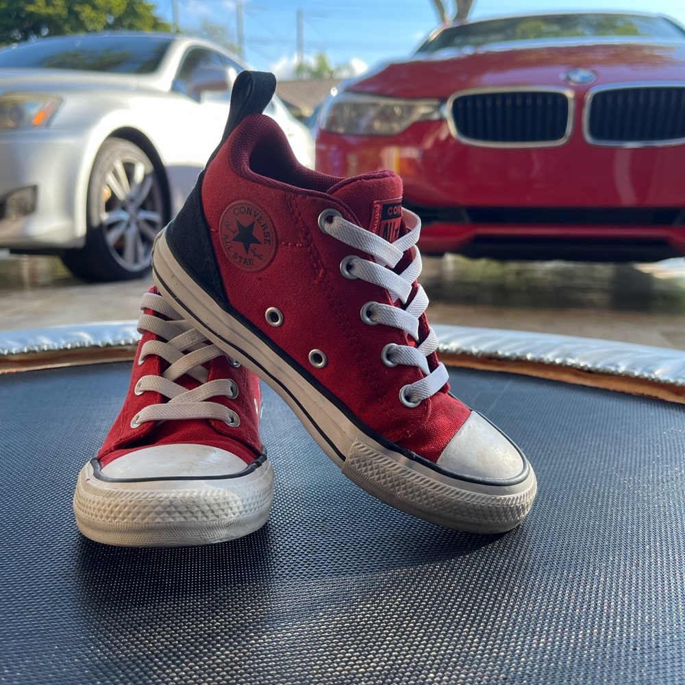 Converse All Star. Kids Size 12. “No Time to Lace” EUC.